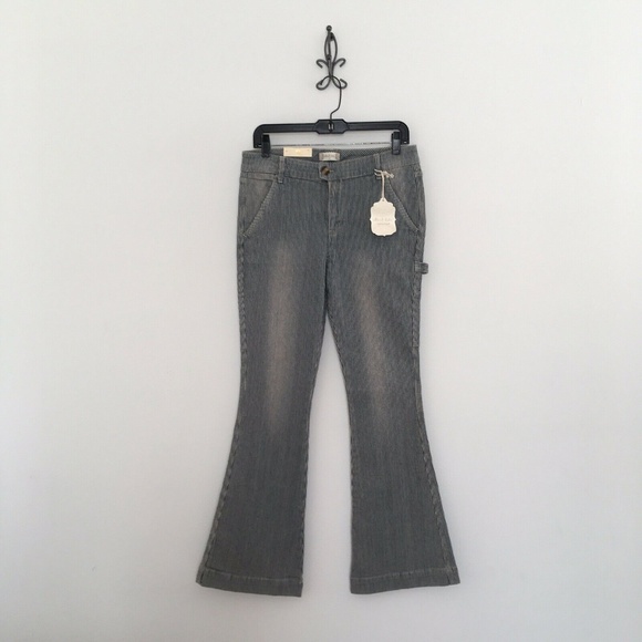 Altar'd State Railroad Inspired Flare Jeans - Picture 2 of 5